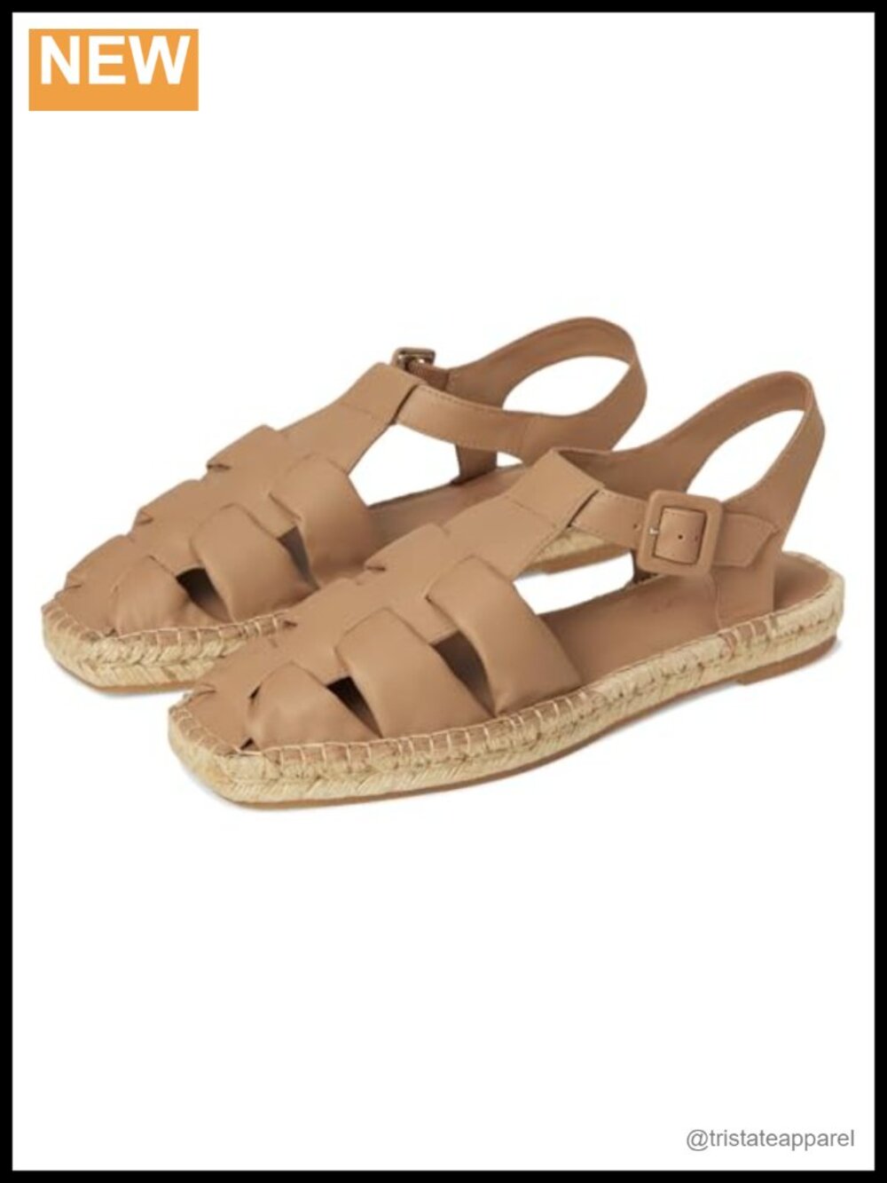 Womens Leather Heeled Sandals Square Toe Ankle Strap Wood Cone Heel